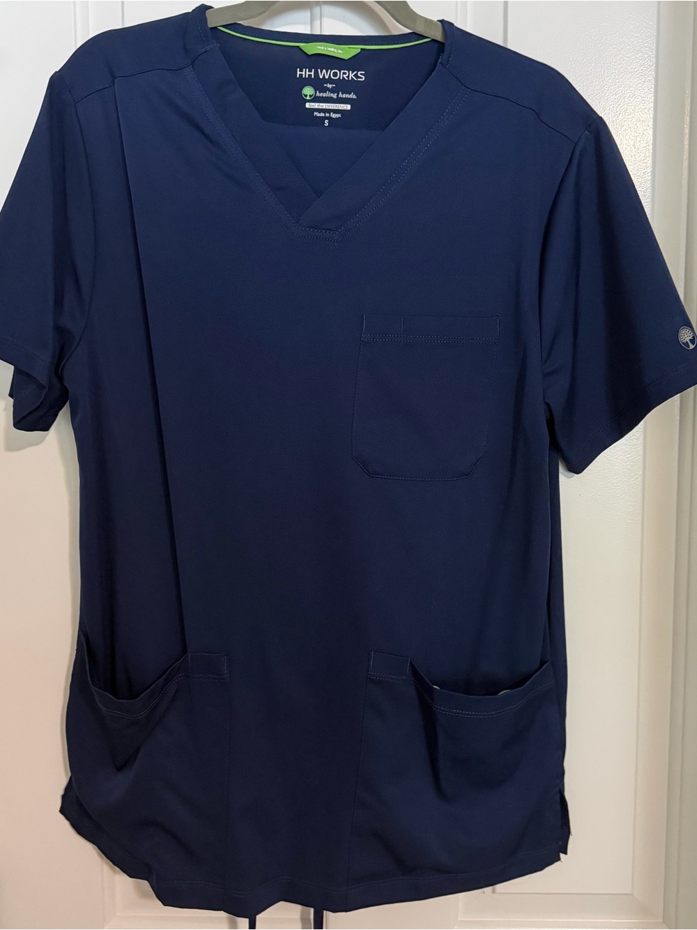 Healing Hands Navy V-Neck Scrubs Set